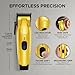 Cocco Hyper Veloce Pro Clipper, Digital Gap Ambassador Graphene Taper Blade Professional Hair Clippers, High-Torque BLDC Motor, All-Metal, Cordless, Charging Station Included, Yellow