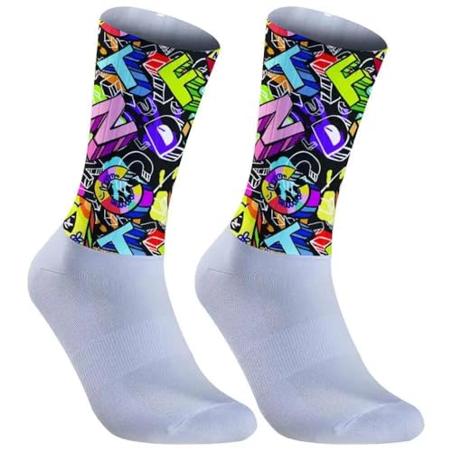Men's Crew Socks Men's And Women's Non-Slip Socks Suitable For Cycling,Hiking,Outdoor Activities - Compression Sports Socks