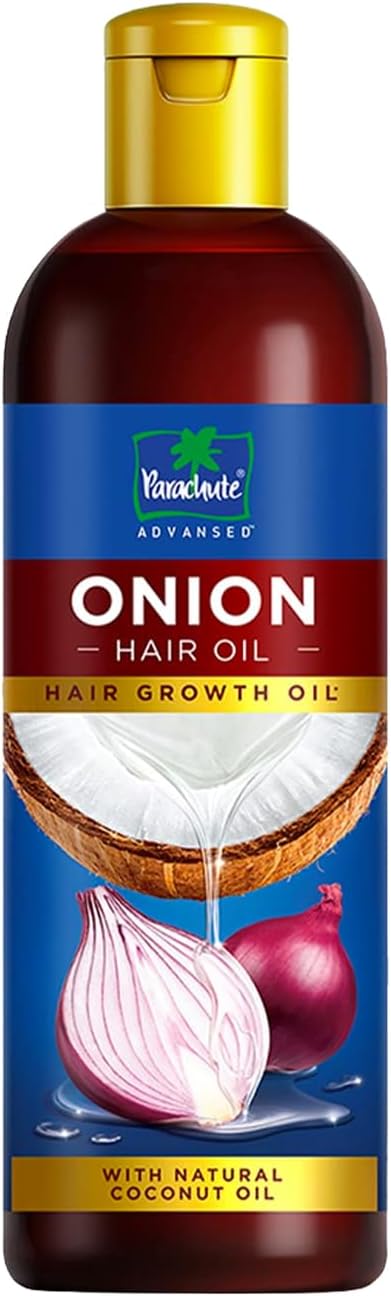 Parachute Advansed Onion Hair Oil for Hair Growth and Hair Fall Control with Natural Coconut Oil & Vitamin E - 200ml