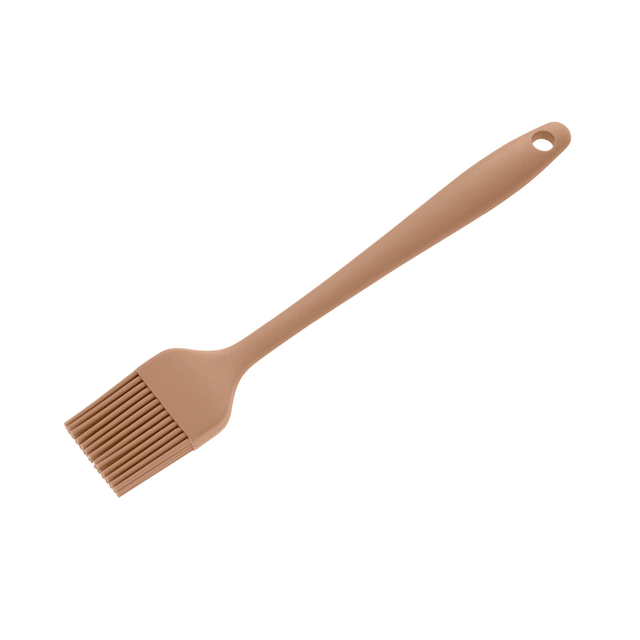 Wiltshire Mini Silicone Pastry Brush, Basting & Glazing Brush, Silicone Bristles, Heat-Resistant Utensil, Non-Stick, Non-Scratch, Mocha, 20.8x3.3x1cm
