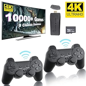 Retro-Game-Stick-Revisit-Classic-Games-with-Built-in-9-Emulators-10000-Games-4K-HDMI-Output-and-24GHz-Wireless-Controller-for-TV-Plug-and-Play-64-G