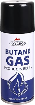 Butane Refill, Premium Butane Fuel 115 ml, 99.99% Pure Butane Lighter Refill for Torch Lighter1 Can