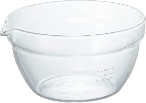 HARIO KB-40-BK Single Mouth Bowl, 13.5 fl oz (400 ml), Made in Japan, Heat Resistant Glass, Clear