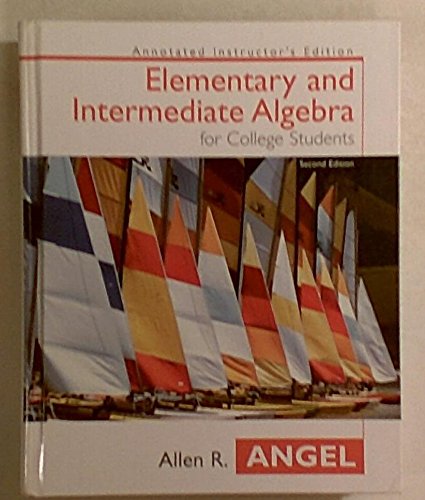 Elementary and Intermediate Algebra for College... 0131411241 Book Cover