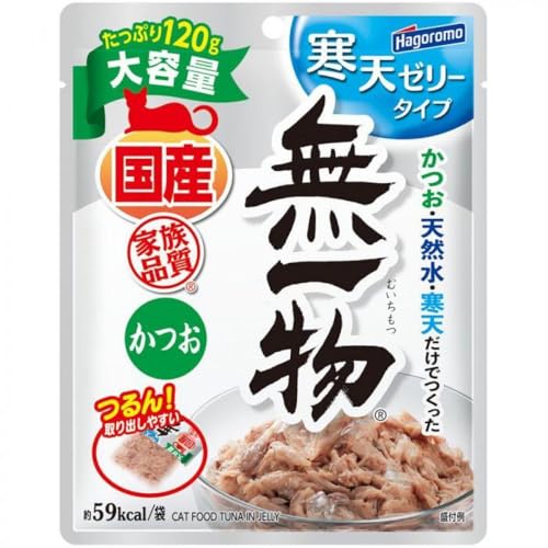 [定期便][定期便]全3回 ペットフード 無一物(R)パウチ 寒天ゼリータイプ かつお 120g[はごろもフーズ]