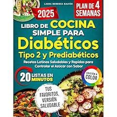 Libro de Cocina Simple para Diabéticos Tipo 2 y Prediabéticos Audiolibro Por Laura Mendoza Galván arte de portada