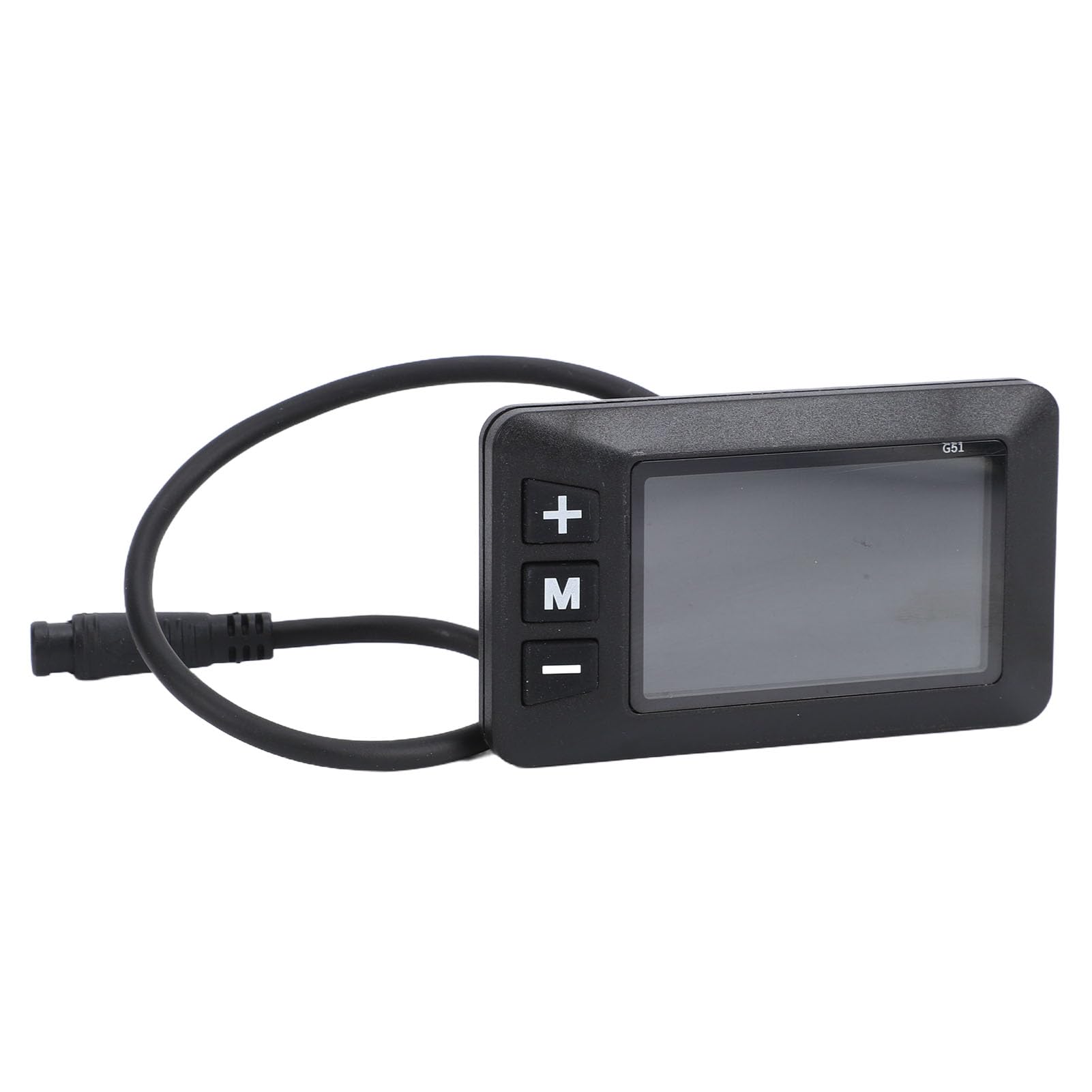 Denash Wyświetlacz LCD Roweru Elektrycznego G51 z Wodoodpornym Złączem 6-pinowym, Prędkościomierz Panelu Sterowania Rowerem Elektrycznym, Wyświetlacz LCD do Modyfikacji Skutera Rowerowego