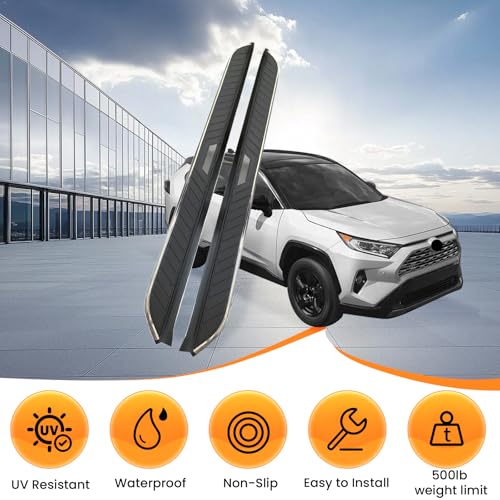 Estribos laterales para Toyota RAV4 2019-2025 aluminio miniatura 2