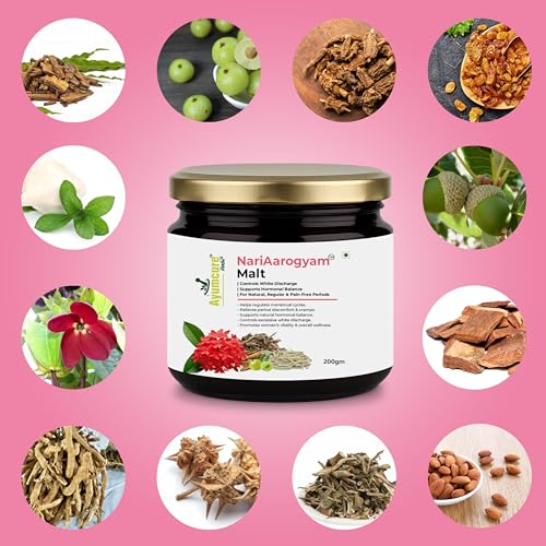 Image of Ayumcure Nari Aarogyam Malt 200g | Herbal Women Wellness Supplement | Supports Hormonal Balance & Menstrual Comfort | Boosts Energy & Vitality | Pack of 2