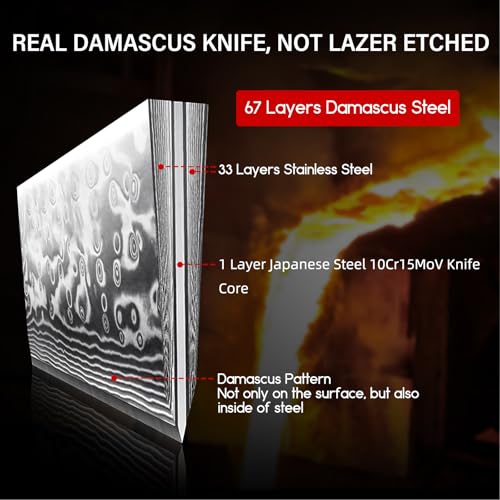 SHAN ZU 8-Inch Damascus Chef Knife