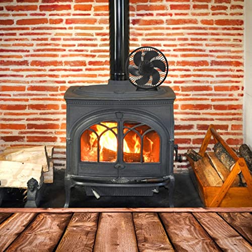Ventilador de Lareira - Ventilador de lareira termodinâmico de 6 lâminas - Ventilador de Fogão a Len