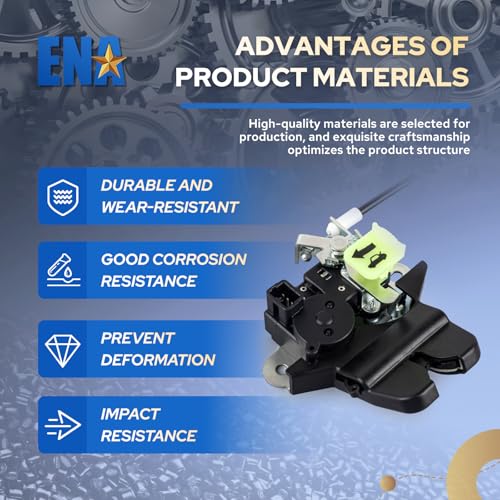 Image of ENA 81230-3Q000 Rear Tailgate Trunk Latch Lock Actuator Compatible with Hyundai Sonata 2011 2012 2013 2014 2015 Sedan Liftgate Tail Gate Latch Lock Actuator Motor Rear Door Hatch Assembly