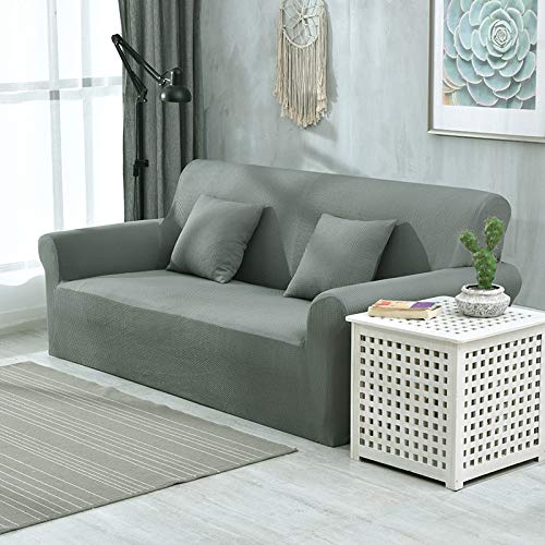 Housse de canapé imperméable extensible 3 places | Couverture de protection salon grise