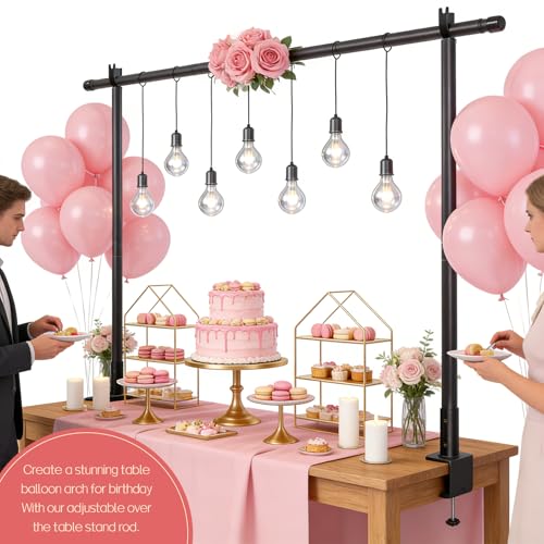 Support de tringle de table extensible pour arche de ballon et mariage - 7