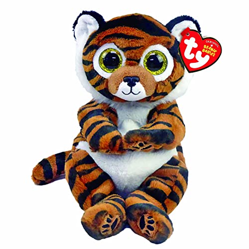 TY - Beanie Babies - Peluche Clawdia Le Tigre 15 cm, Marron, TY40546