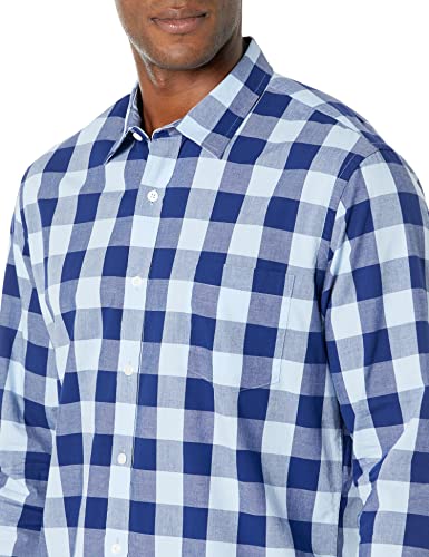 Image of Amazon Essentials Men's Regular-Fit Long-Sleeve Casual Poplin Shirt, Button Front, Business Casual, Collared