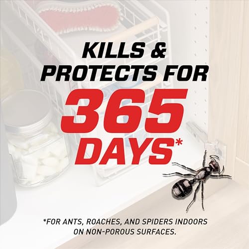 Image of Ortho Home Defense Max Indoor Insect Barrier - Home Defense Bug Spray, Kills Ants, Roaches, Spiders, Fleas and Ticks, 360 Sprayer, 9 fl. oz. with Refill