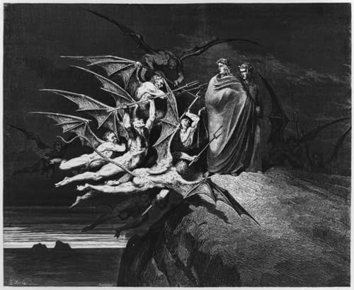 Lienzo artístico de Gustave Doré, ilustración de alta calidad para pared (60x90cm)