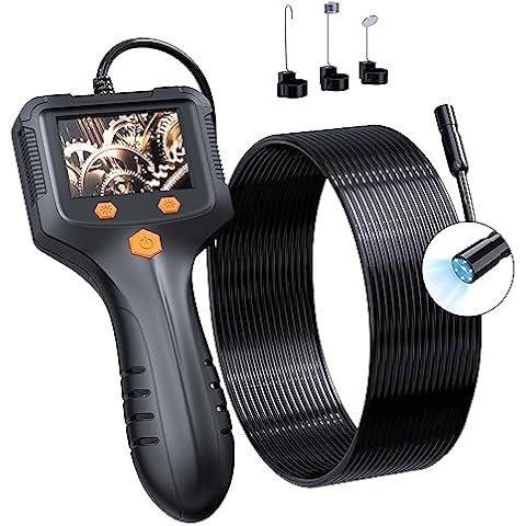Daxiongmao Borescope, Endoscope Camera with Light, IP67 Waterproof Endoscope, 1080 HD Inspection Camera, Borescope Camera with Light, Snake Camera with 50FT Semi-Rigid Cord, Gadgets for Men(2.4") Cover