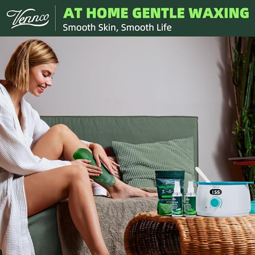 Image of VENNCO Waxing Kit for Women Men - Premium Wax Pot Warmer Hair Removal Kit
