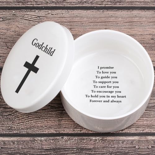 Baby Baptism/Dedication/Christening Keepsake Baptism Gift for Boy Girl from Godparents, Precious Moments Girl Boy With Praying Cross, Godchild, Baptism, Baby Shower, Godchild Christmas from Godmother