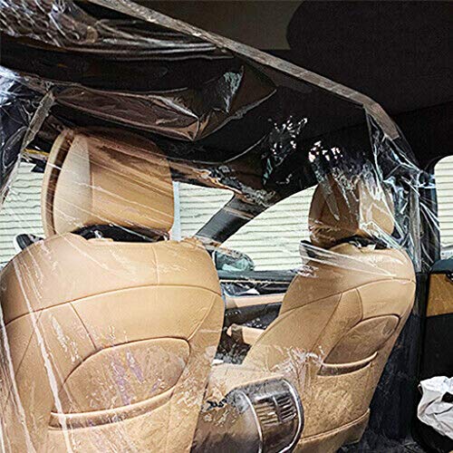 EKIMI Plastic Car Divider Film Isolation Partition Transparent Protective Cover Perfect for Rideshare