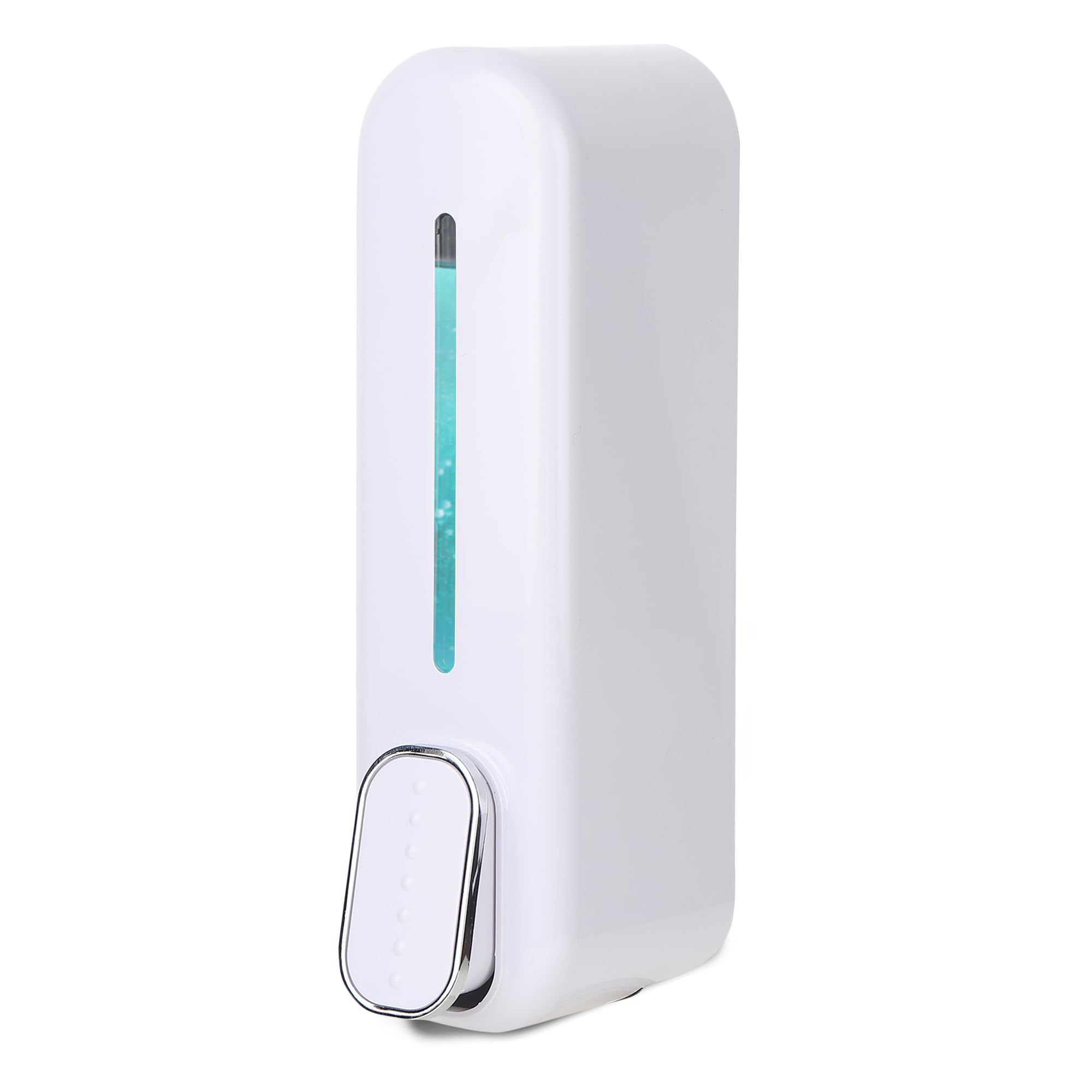 Bath Guru ABS 350 Ml Handwash Soap Shampoo Sanitizer Liquid Soap Dispenser for Bathroom Kitchen (1, Slim White)(Plastic)