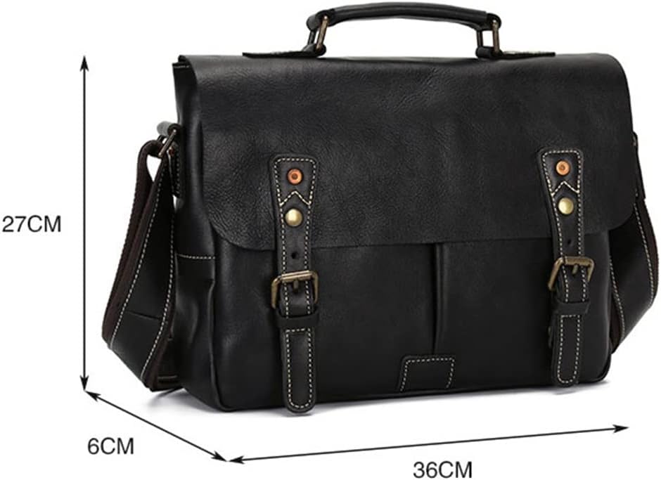Men's Handbag Large Capacity Business Computer Briefcase Leather Shoulder Crossbody Men's Bag