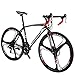 EUROBIKE Road Bike TSM XC550 21 Speed Dual Disc Brake Adult 49CM 3-Spoke Wheels Bicycle