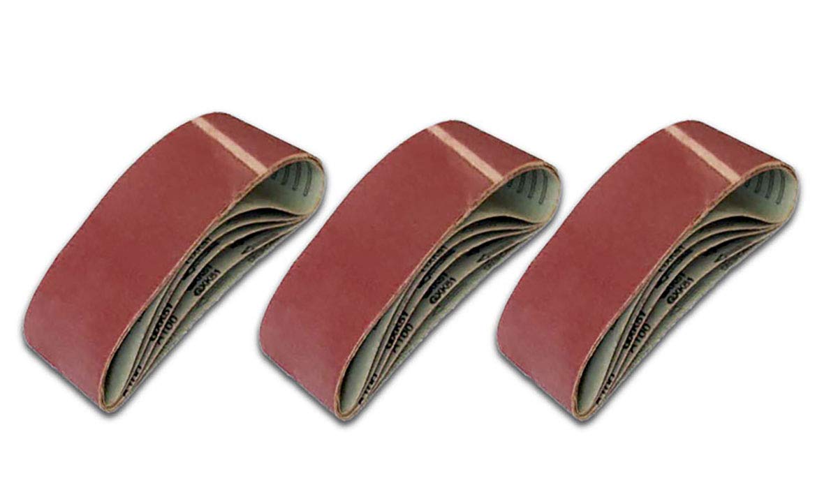 100 bandas de lija de 75 x 533 mm, grano 60