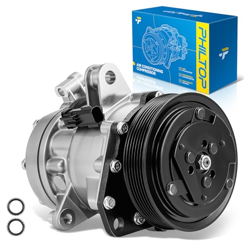Image of PHILTOP 10000679 Air Conditioner AC Compressor with Clutch for Dodge Dakota 2000-2001 4.7L,Durango 2000-2001 4.7L