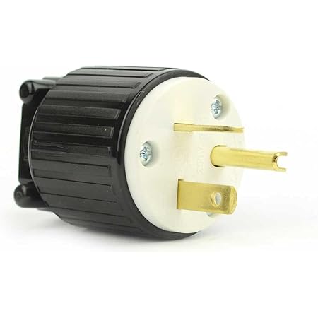 Superior Electric YGA022 Straight Electrical Plug 3 Wire, 20 Amps, 250V, NEMA 6-20P