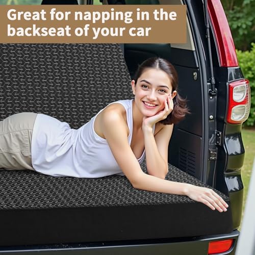 Image of Folding Mattress Twin, 6 inch Floor Bed Futon for Guest Bed,Camping,Black
