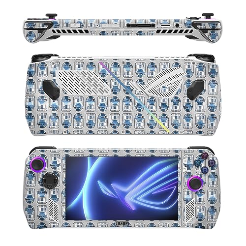 Image of MightySkins Carbon Fiber Skin Compatible with Asus ROG Ally - Galaxy Bots | Protective, Durable Textured Carbon Fiber Finish | Easy to Apply