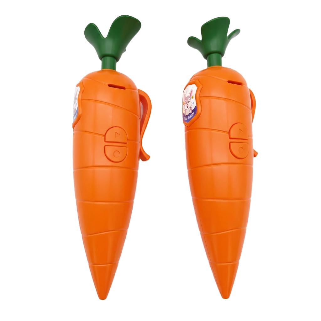 Carrot Voice Recorder Pen, 2 Pack 60-Second Audio Recording Ballpoint Pen, Creative Stationery with Replaceable Battery for Students and Teachers, Novelty Writing Tool for Creative Notes, Orange