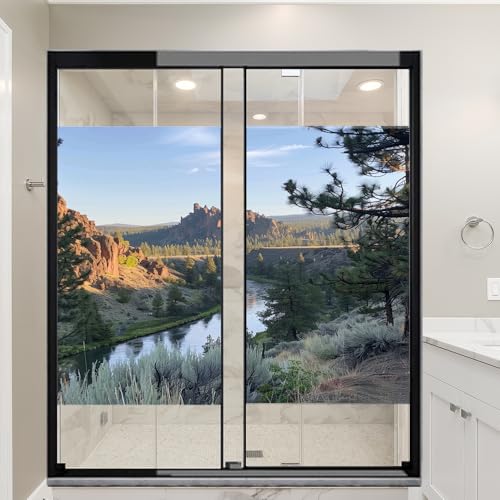 Película adhesiva para ventana con diseño de vidriera 2 piezas miniatura 6