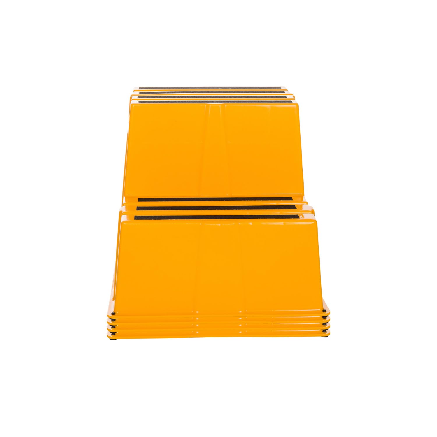 hjh OFFICE Taburete TIO-E2 Antideslizante para Uso doméstico y Comercial 2 peldaños, Dimensiones (A x A x P): 51 x 57 x 65 cm, 830120, Amarillo