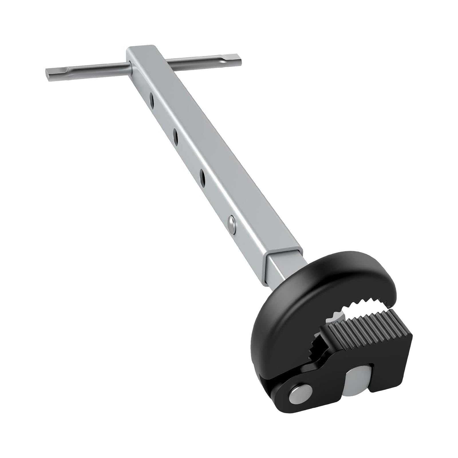 TWISAXC Plumber Sink Wrench Tool with Adjustable Jaw Designed for Easy Handling Convenient for Under Sink Tasks Plumber Wrench Basin Repair Accessories