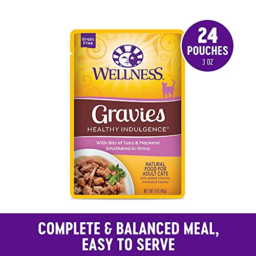 Wellness Healthy Indulgence Gravies with Tuna & Mackeral in Gravy, Pack of 24
