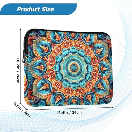 Funda para portátil 13-14 pulgadas impermeable azul naranja miniatura 3