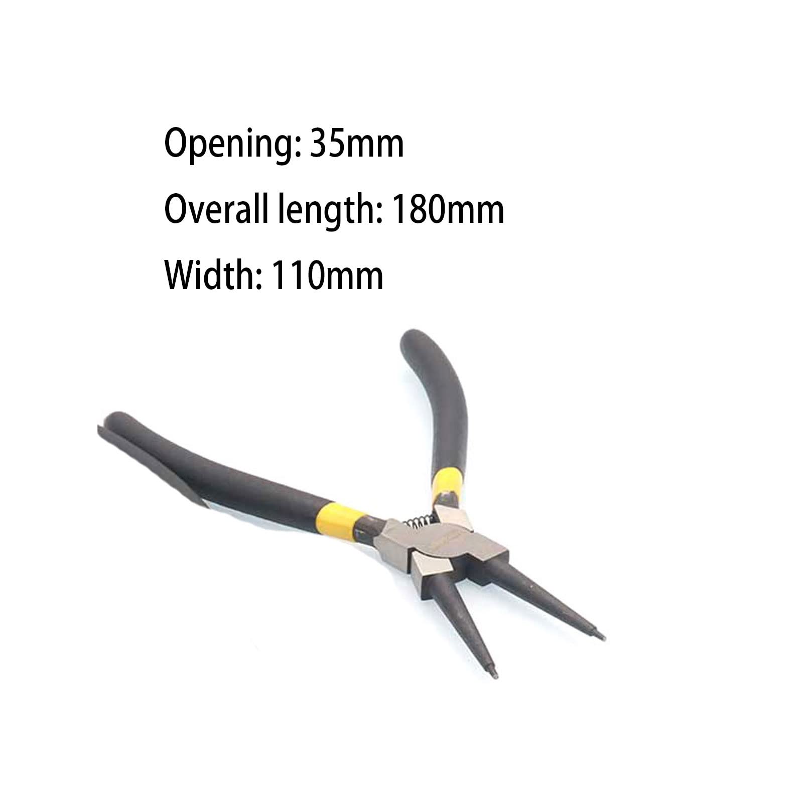 JINGYAN Alicates universales Circlip Pliers Internal External Curved Straight Tip Multipurpose Hand Tool