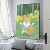 Photo Gallery liuzhix poster su tela con illustrazione di cane felice, stampa artistica da parete moderna, poster decorativo per la camera da letto, 30 x 45 cm, con cornice Photo Gallery liuzhix poster su tela con illustrazione di cane felice, stampa artistica da parete moderna, poster decorativo per la camera da letto, 30 x 45 cm, con cornice
