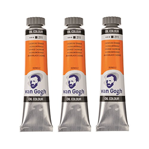 ターレンス 油絵具3本組 ヴァンゴッホ カドミウムオレンジ T0204-211-3 20ml
