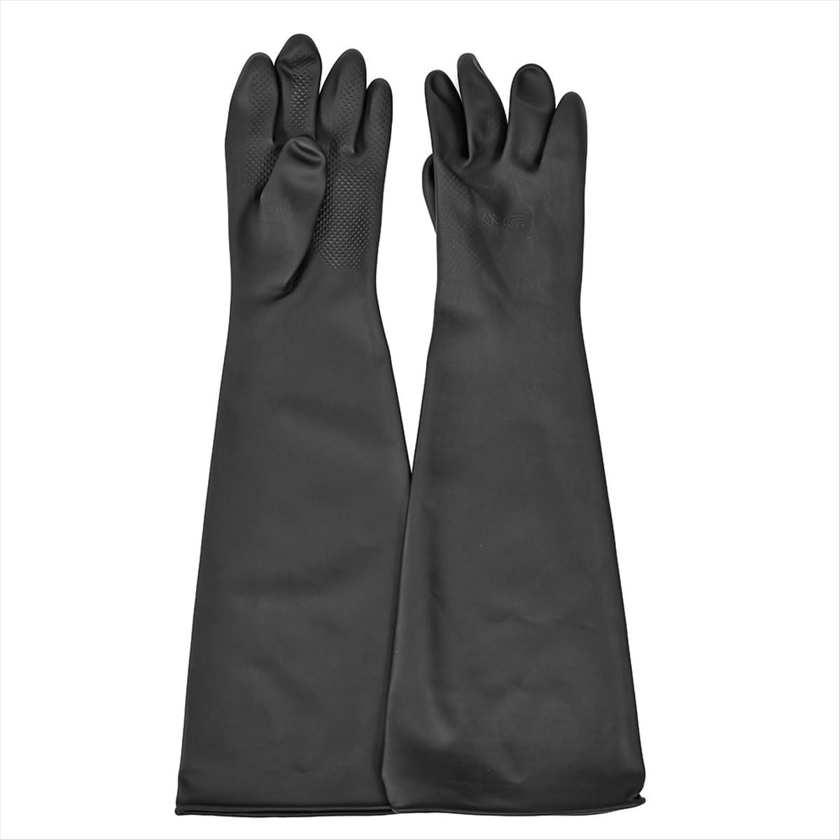 BPQiang Blast Rubber Gloves for Sandblasting Sandblaster Sand Cabinet Sandblaster Parts 60cm Black
