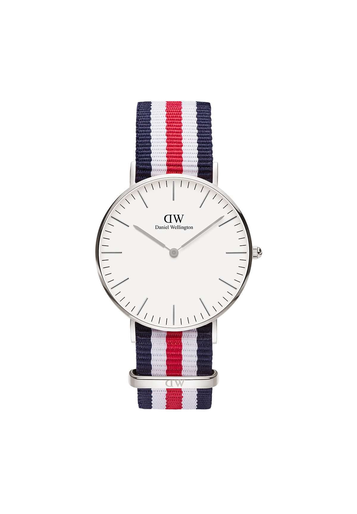 Classic Watch Silver Fabric (Polyester)