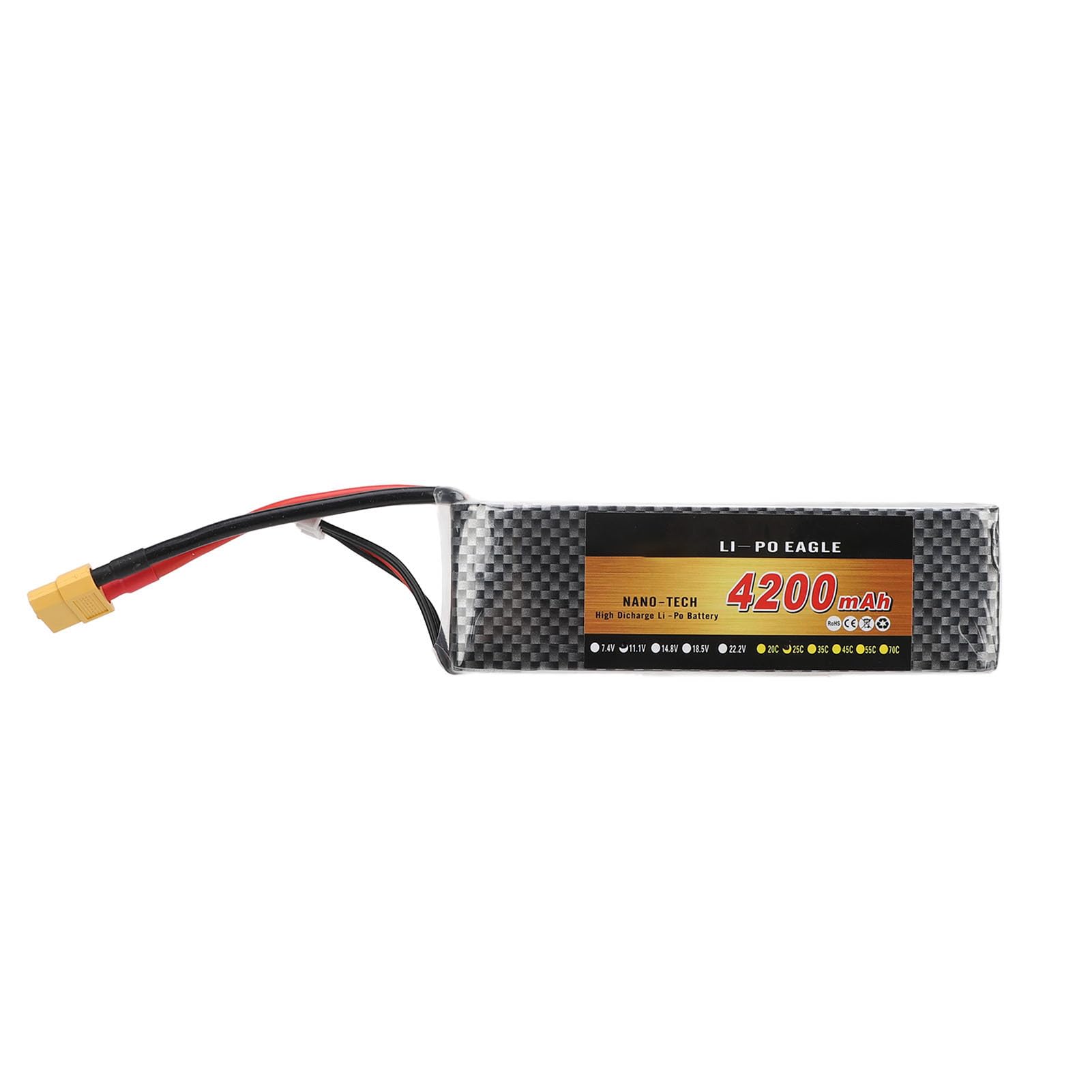 RC Cars Batería de Litio 4200mAh 11 1V Batería Lipo de Alto Rendimiento con Enchufe XT60 para RC Car Model Avión Helicóptero Quadcopter Drone - Tasa de Descarga de
