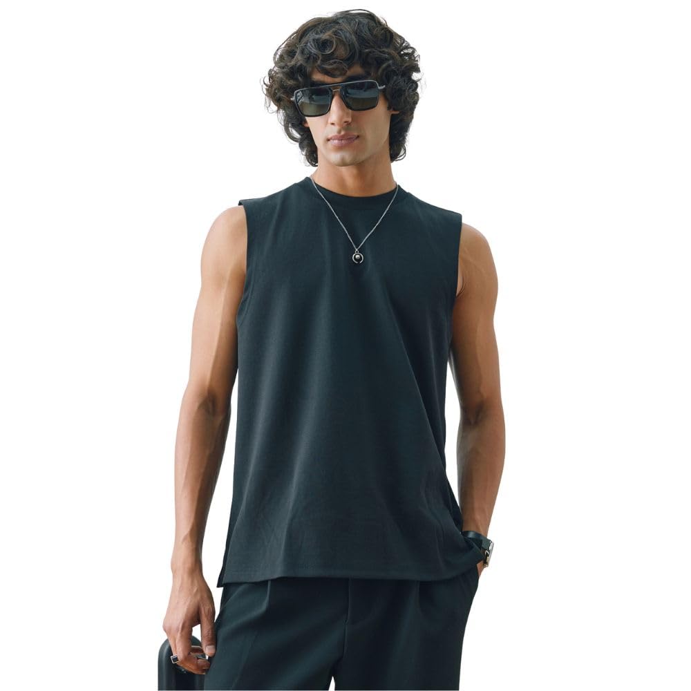 Men Sleeveless T-Shirt Pure Cotton Gym Vest Casual Tank Top for Summer & Workout-image-21