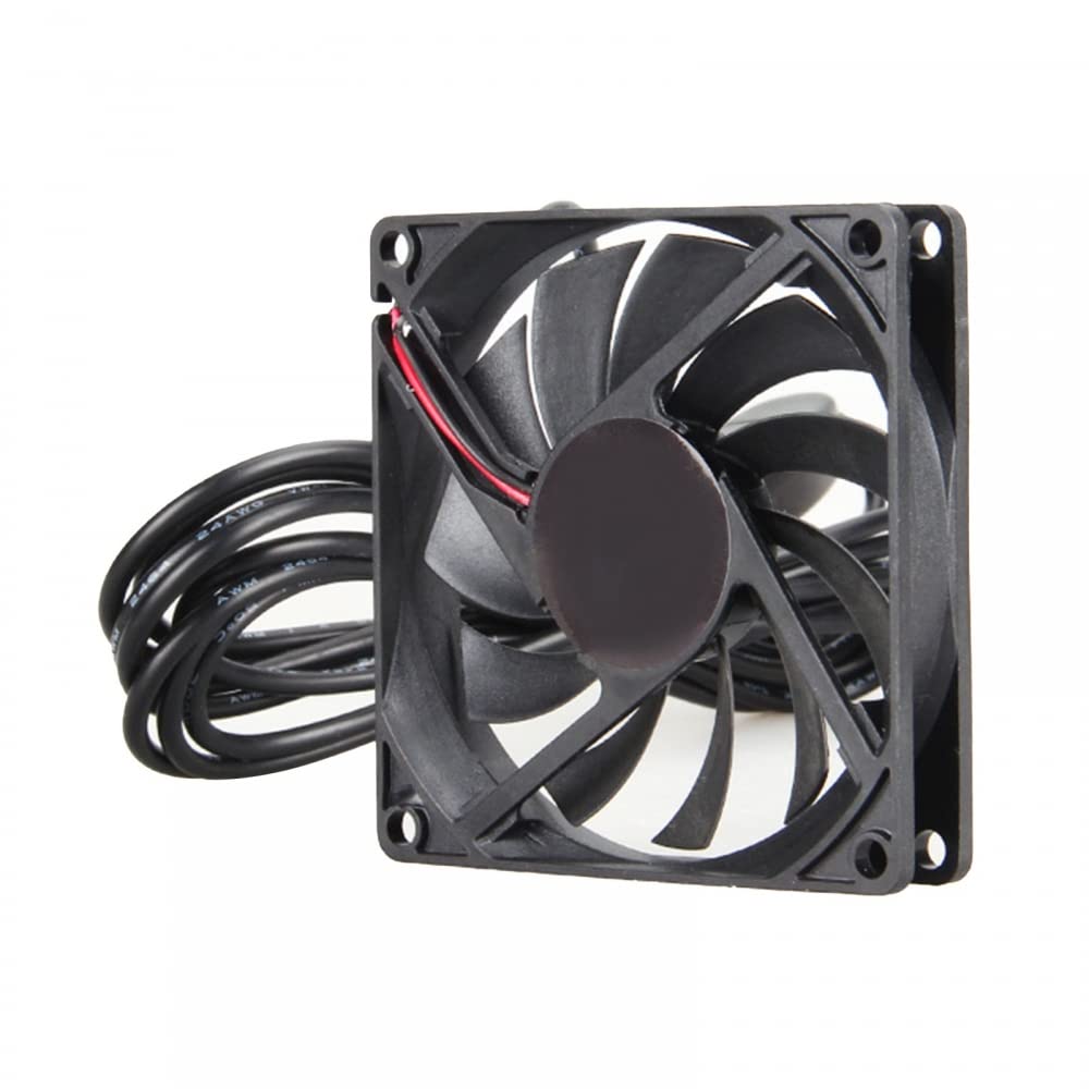 DONGKER Ventilador de refrigeración para acuario, ventilador de disipación de calor para peces Ventilador de terrario de reptiles súper silencioso para agua salada y dulce