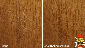 Tibet Almond Stick Scratch Remover - Touch Up and Repair Hardwood, Furniture, Floors Instantly - All-in-One Kit for Restoration of Cabinets, Vinyl, and More - Odorless, Colorless, Non-Toxic (2 Pack)