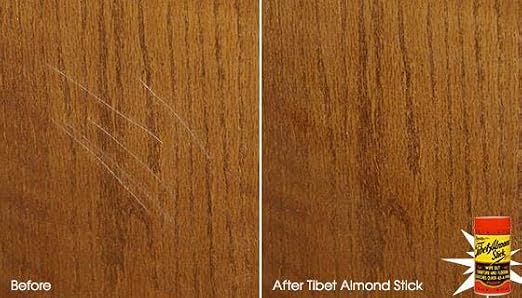 Tibet Almond Stick Scratch Remover - Touch Up and Repair Hardwood, Furniture, Floors Instantly - All-in-One Kit for Restoration of Cabinets, Vinyl, and More - Odorless, Colorless, Non-Toxic (2 Pack)